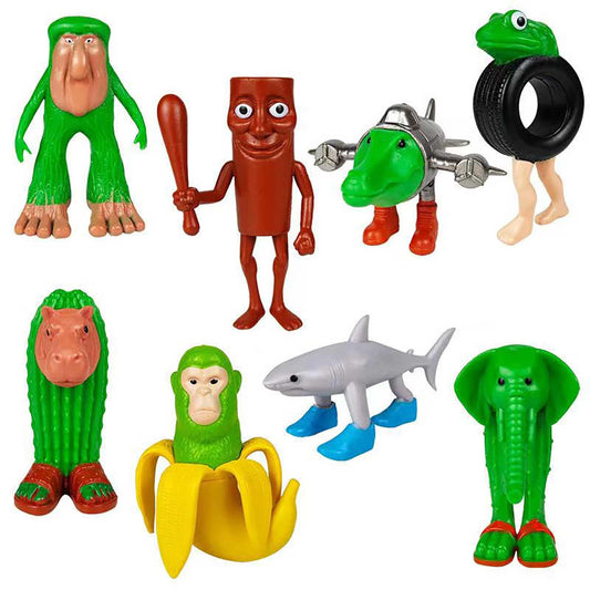 24PCS Italian Brainrot Meme Shark Figures Toys, 1.8 Inch Tralalero Tralala Action Figure, Tung Tung Tung Sahur Doll, Kids Birthday Party Favors Gift Italian Brainrot