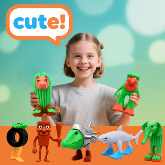 24pcs Italian Brainrot Toys, Tralalero Tralala Action Figure,Brainrot Meme Shark Figures Toys 2.5in,Funny Animals,Unique Key Chain,Decorations Gifts for Fans Office Room Figurine Decor Italian Brainrot