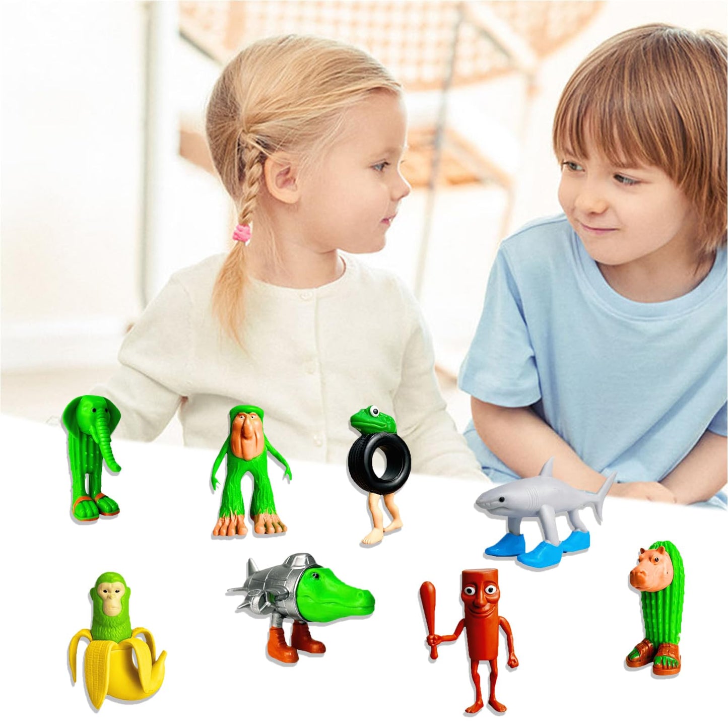 Tralalero Tralala Action Figure,Tung Tung Tung Sahur, BRR BRR Patapim,Collectible Animals Figurine Doll Gifts for Fans (Pack of 3) Italian Brainrot