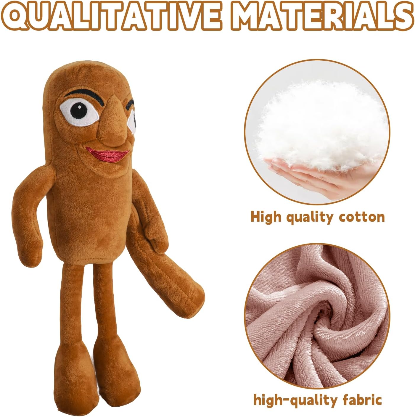 Italian Brainrot Tung Tung Tung Sahur 18inch Tung Tung Tung Sahur Toy Gift,Cute Stuffed Figure Doll for Kids and Adults Inspired Plush Toy