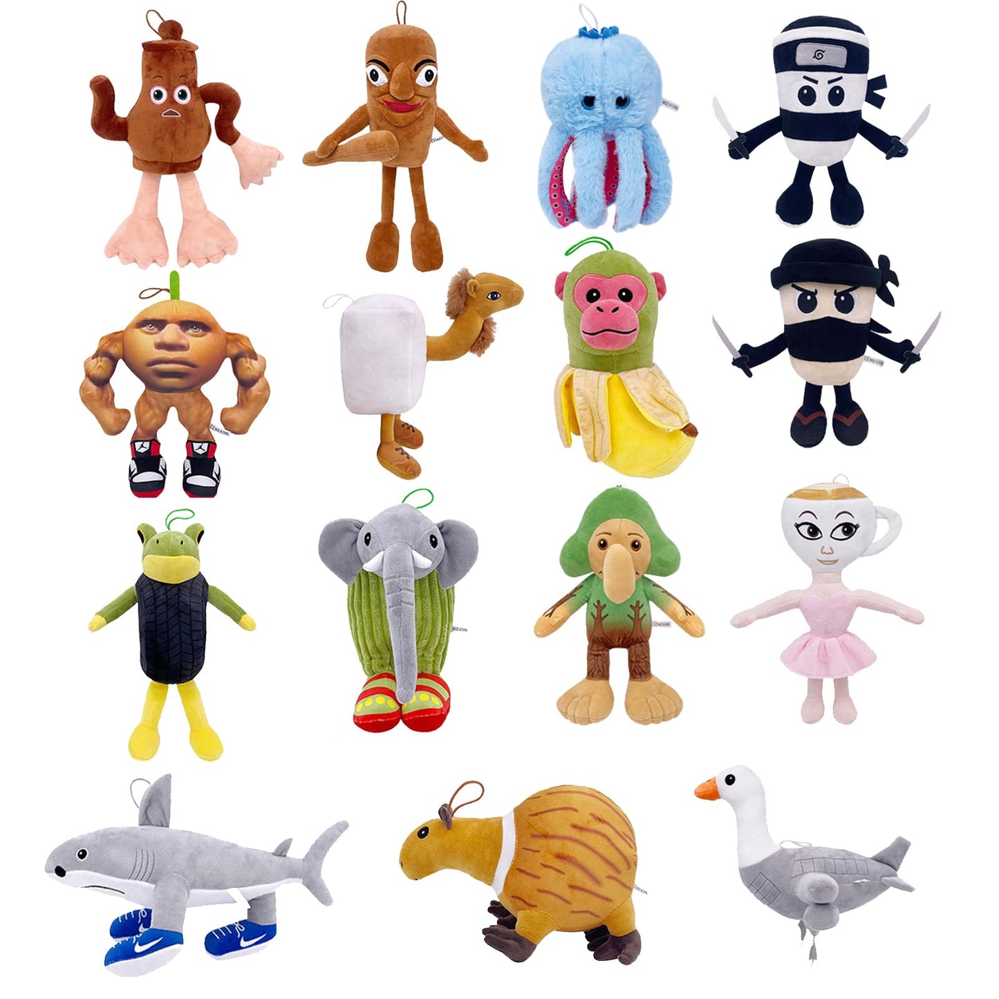 Italian Brainrot Plushies, 12" Funny Bombardiro Crocodilo Plush Toy for Fan Collectors, Soft Stuffed Meme Dolls for Home Decor & Funny Gift Ideas Italian Brainrot