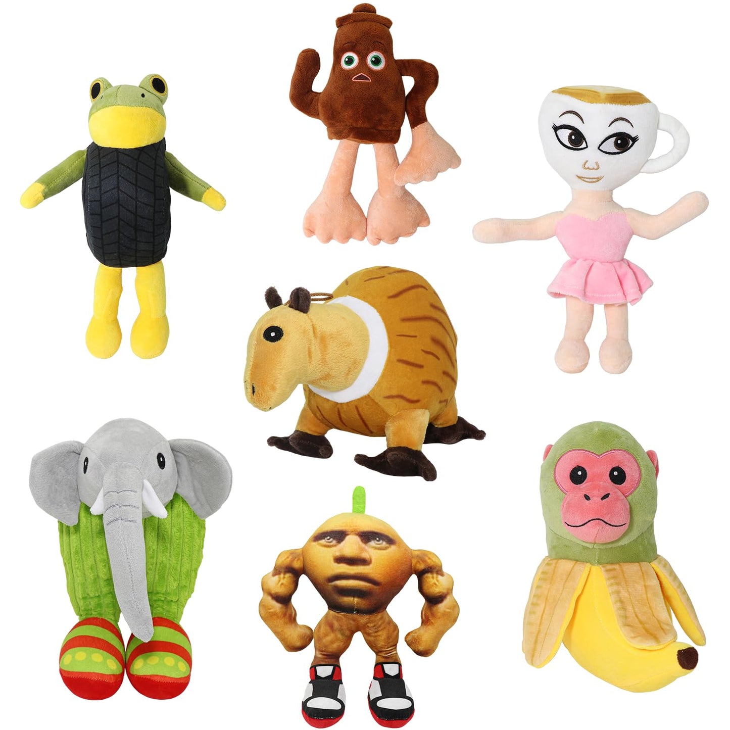 Italian Brainrot Tung Tung Tung Sahur 18inch Tung Tung Tung Sahur Toy Gift,Cute Stuffed Figure Doll for Kids and Adults Inspired Plush Toy