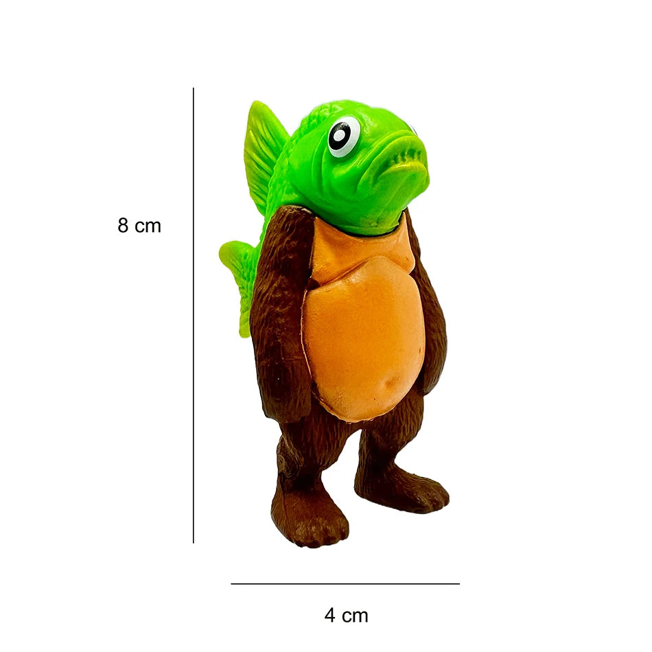 Italian Brainrot Tung Sahur Figure Toy Tralalero Tralala Figures Shimpanzini Bananini Bombardino Crocodilo Model Decor Doll Gift Italian Brainrot