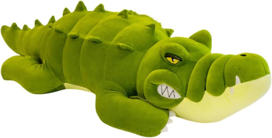 31 Inch/80cm Crocodile Big Hugging Pillow, Cute Alligator Plush Stuffed Animal,Crocodile Plush Toy Sleeping Long Pillow Toy Gifts for Kids, Birthday, Christmas, Green