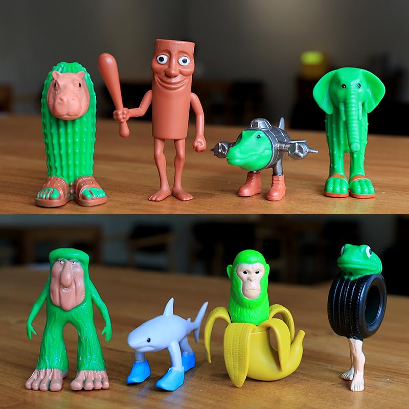 24PCS Italian Brainrot Meme Shark Figures Toys, 1.8 Inch Tralalero Tralala Action Figure, Tung Tung Tung Sahur Doll, Kids Birthday Party Favors Gift Italian Brainrot