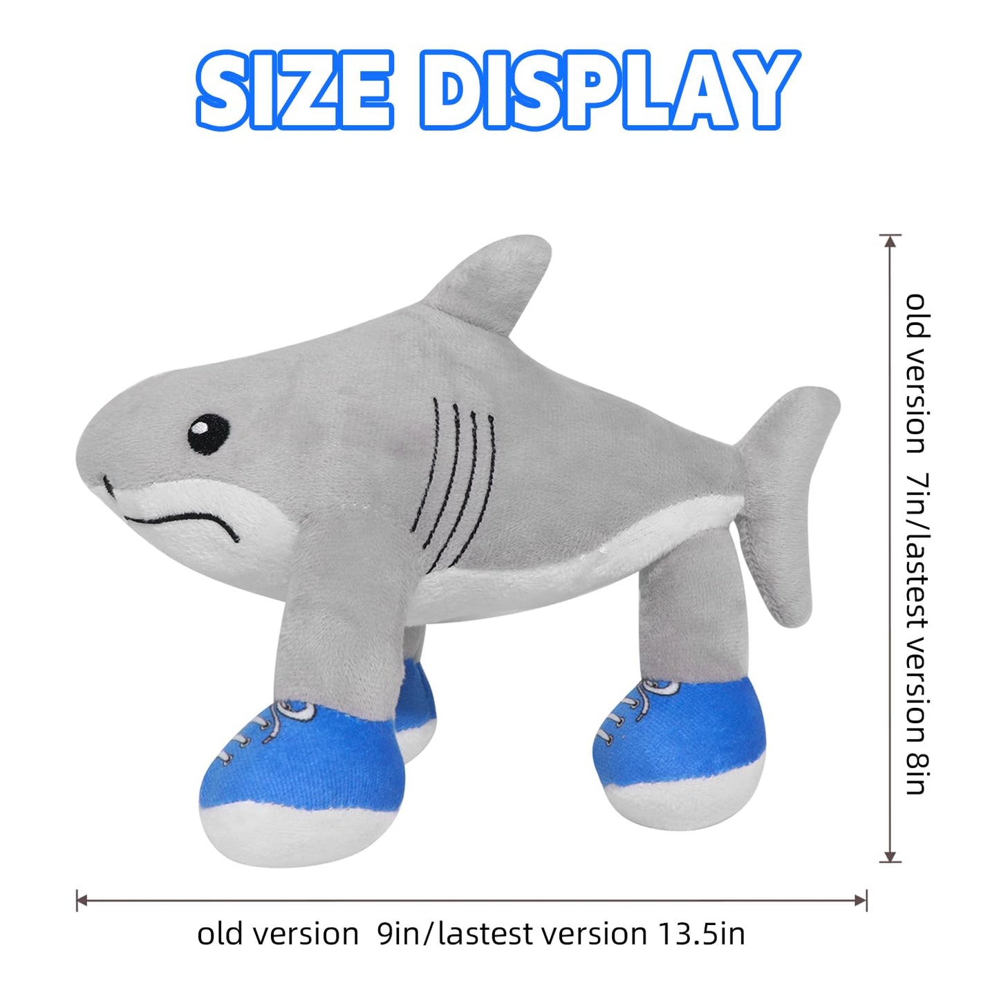 Italian Brainrot Inspired Plush Toy 13 Inches Tralalero Tralala Plush Soft Stuffed Meme Dolls for Collectors, Aesthetic Décor & Funny Gift Ideas(Upgraded from Previous 9 Inch Size) Italian Brainrot