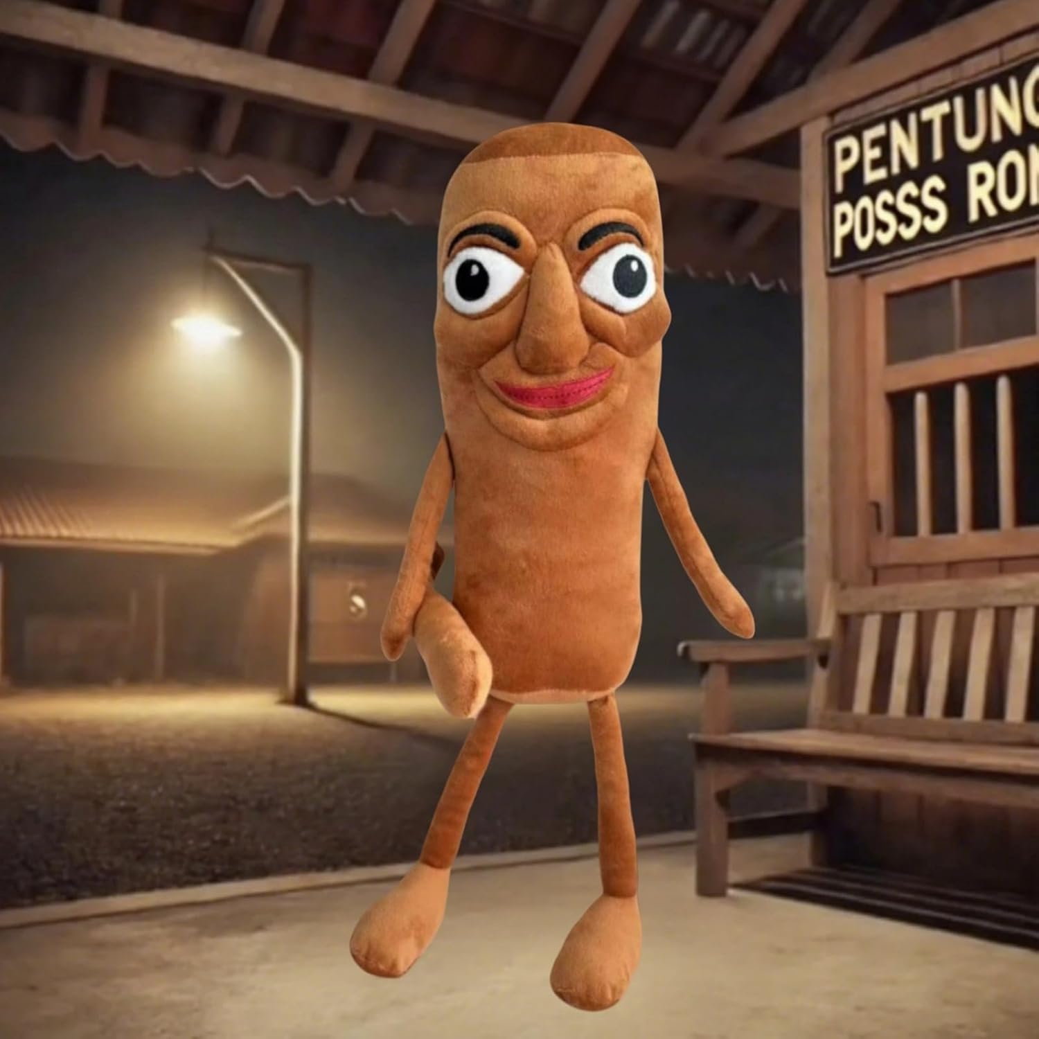 AI-Crafted Italian Brainrot Animals Plush,12″ Brainrot Evolution Plushie - Soft, Collectible, Memetic Home Accent (Tung Tung Tung Sahur)