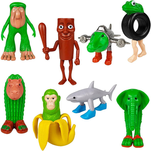8Pcs Italian Brainrot Toys, Tralalero Tralala Toy - Collectible Animals Figurine Doll Gifts for Fans Italian Brainrot