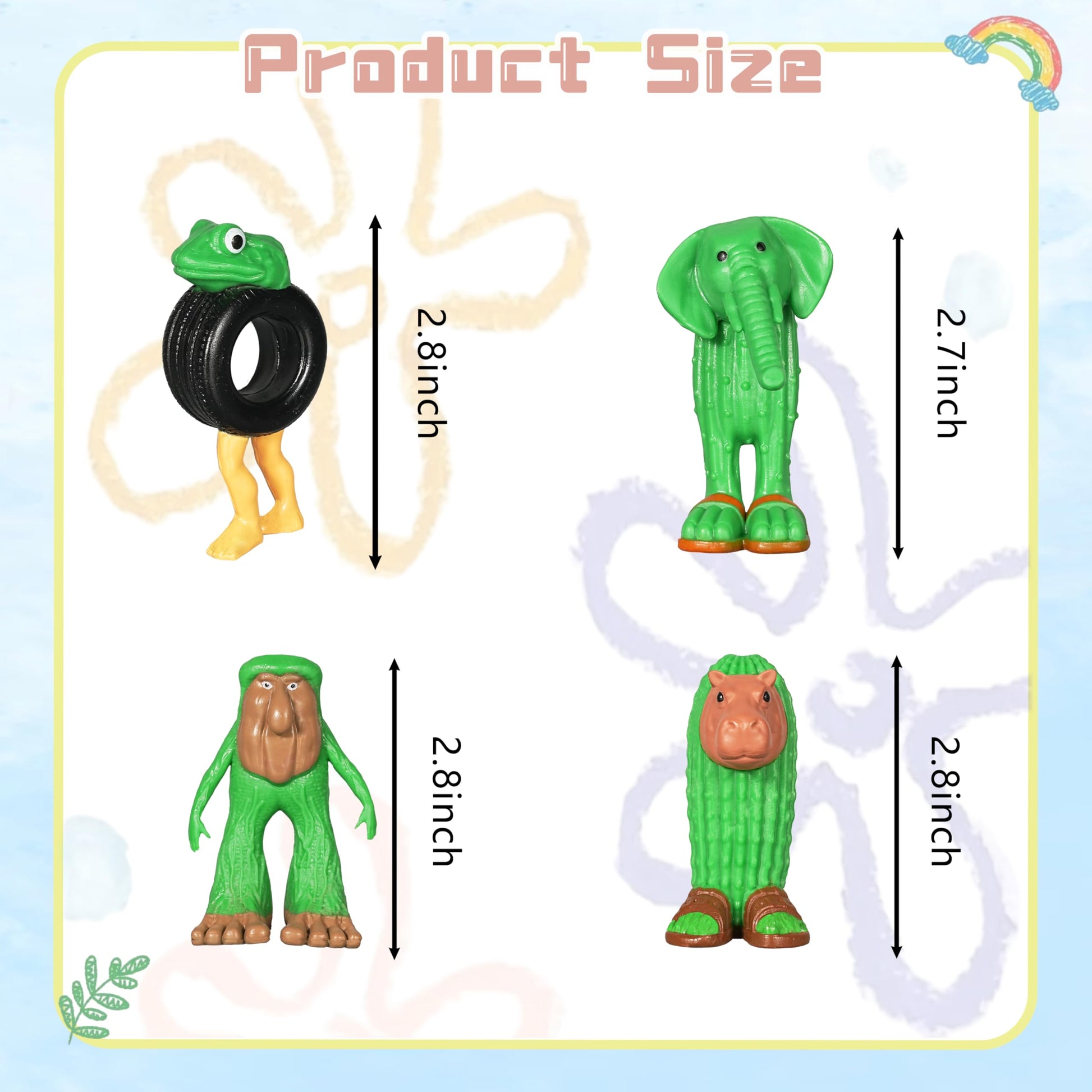 14 Pcs Italian Brainrot Action Figures,Cute Italian Brainrot Toy Cartoon Cake Toppers Birthday Decorations Gift for Game Fans Office Room Figurine Decor Italian Brainrot