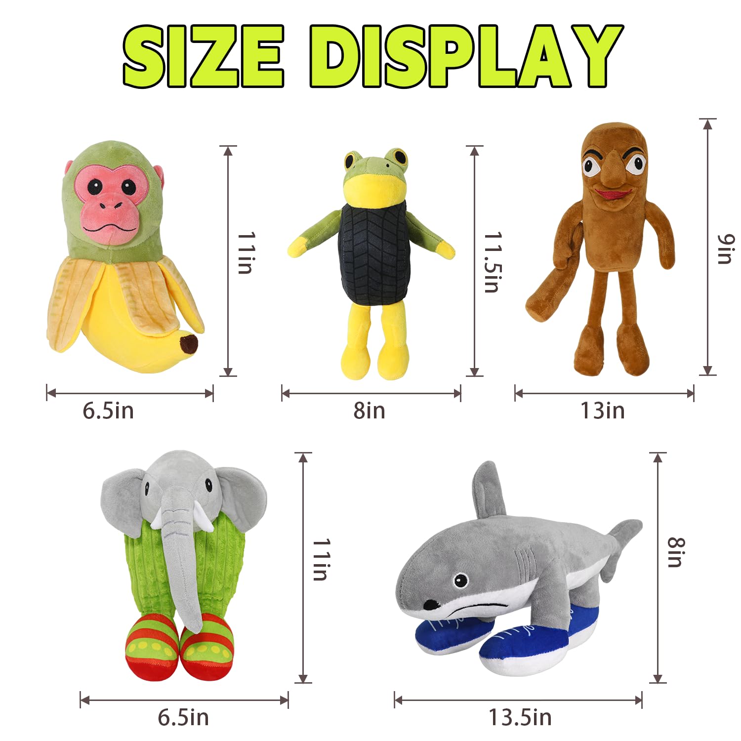 Italian Brainrot Inspired Plush Toy 13 Inches Tralalero Tralala Plush Soft Stuffed Meme Dolls for Collectors, Aesthetic Décor & Funny Gift Ideas(Upgraded from Previous 9 Inch Size) Italian Brainrot