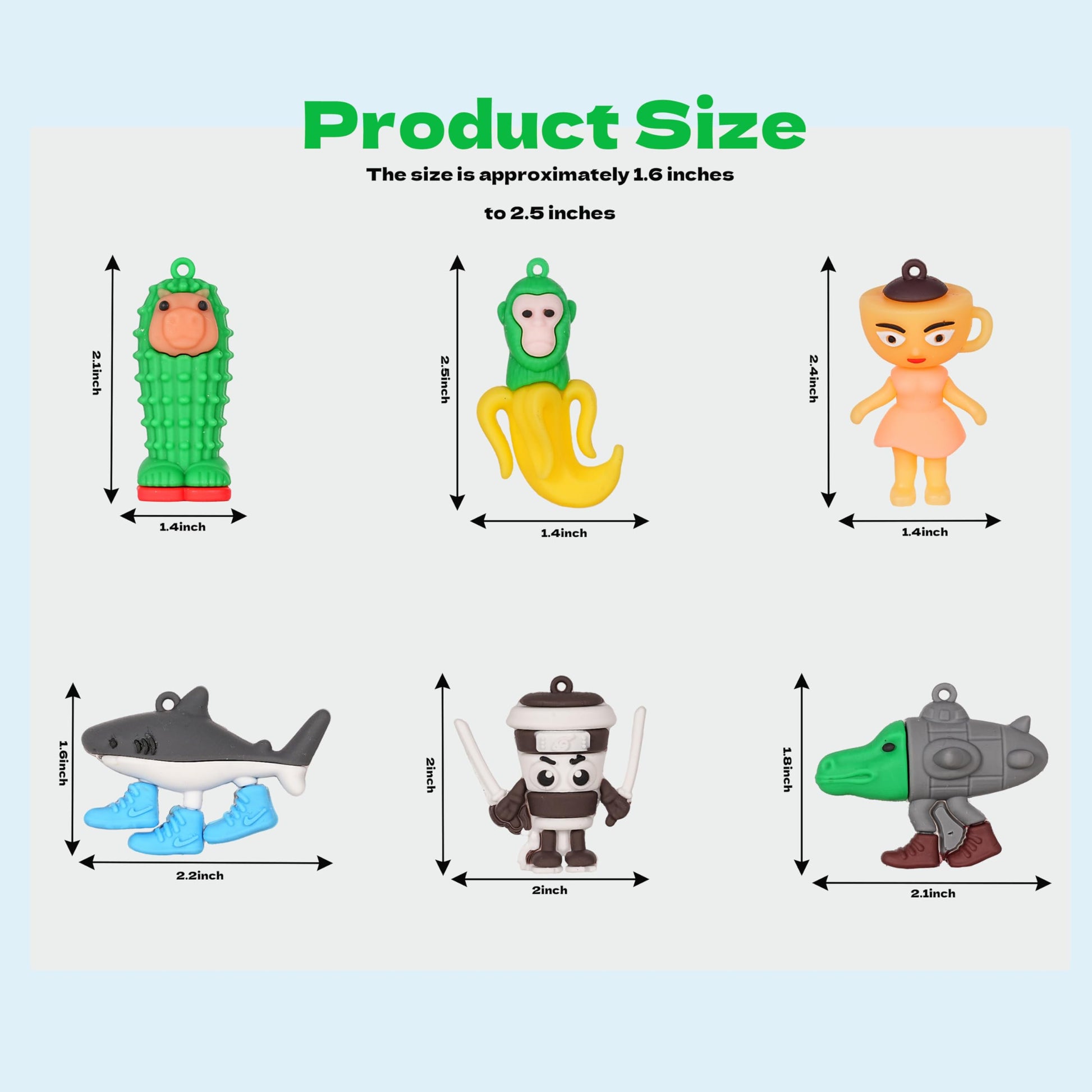 14 Pcs Italian Brainrot Action Figures,Cute Italian Brainrot Toy Cartoon Cake Toppers Birthday Decorations Gift for Game Fans Office Room Figurine Decor Italian Brainrot