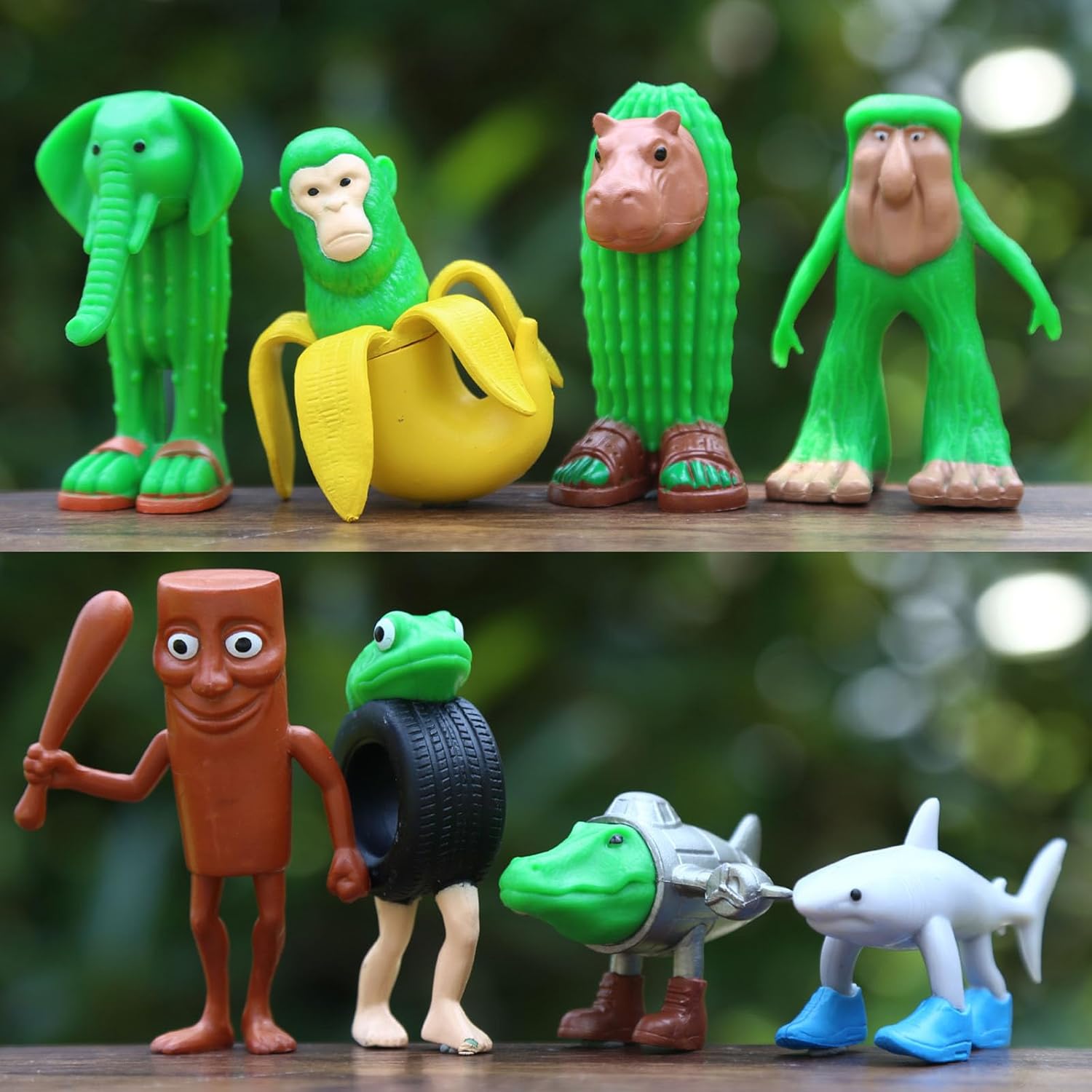 8Pcs Italian Brainrot Toys, Tralalero Tralala Toy - Collectible Animals Figurine Doll Gifts for Fans Italian Brainrot