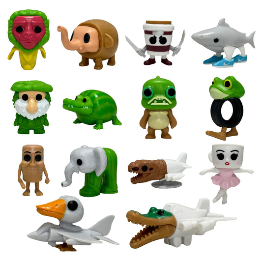 14 Pcs Italian Brainrot Action Figures,Cute Italian Brainrot Toy Cartoon Cake Toppers Birthday Decorations Gift for Game Fans Office Room Figurine Decor Italian Brainrot
