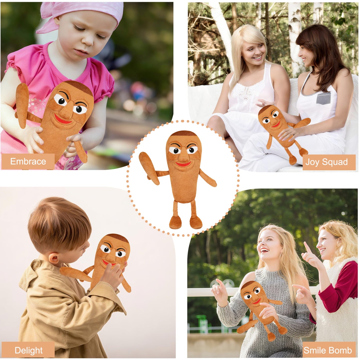 nurie Italian Brainrot Plush Toy, 9 Inch Burbaloni Lulilolli Fun Room Decoration Brainrot Toys, The Ideal Choice for Fans and Kids Italian Brainrot