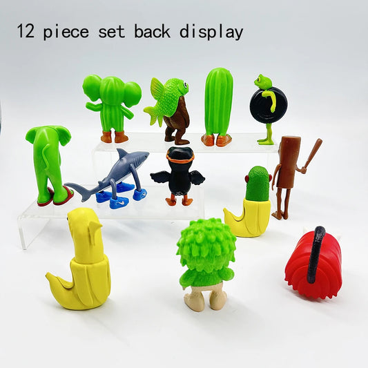 Italian Brainrot Tung Sahur Figure Toy Tralalero Tralala Figures Shimpanzini Bananini Bombardino Crocodilo Model Decor Doll Gift